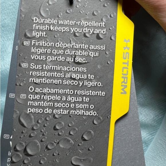 Under Armour UA Womens Run Impasse Wind Breaker Water Jacket Repel, NWT, XL - Picture 10 of 13